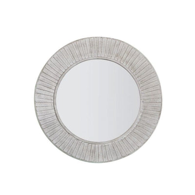 Dawes Cream Distressed Circular Wall Mirror Mirror 