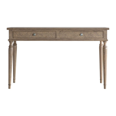 Elysium Natural Wood 2 Drawer Dressing Table Desk / Dressing Table 