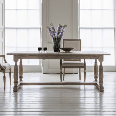 Elysium Natural Wood Extending Rectangular Dining Table Table 