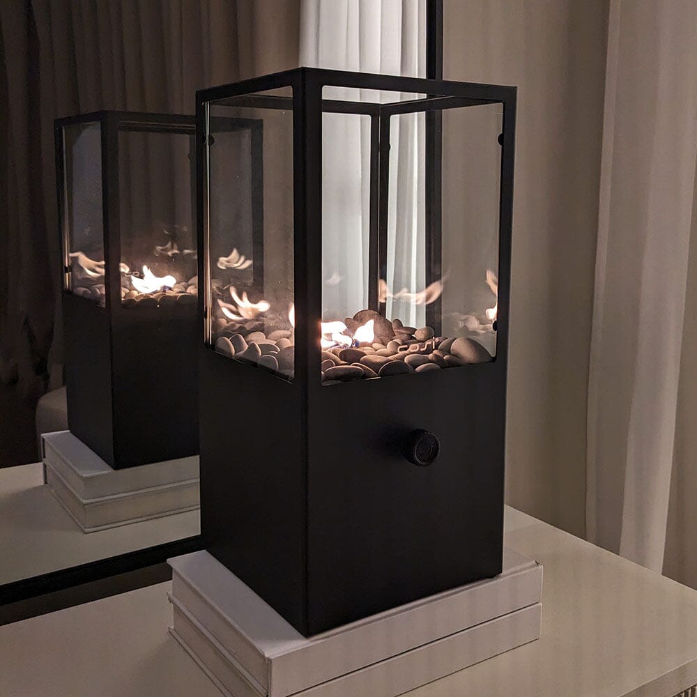 Ember Black Rectangular Fire Lantern Accessories 