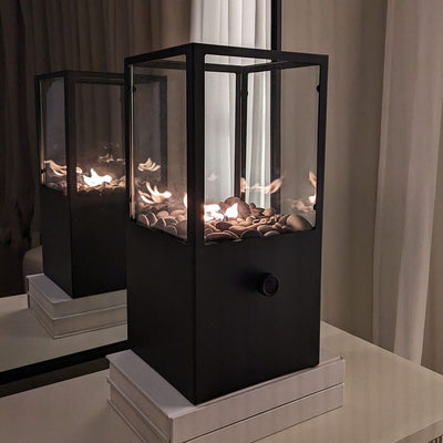 Ember Black Rectangular Fire Lantern Accessories 