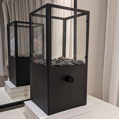 Ember Black Rectangular Fire Lantern Accessories 