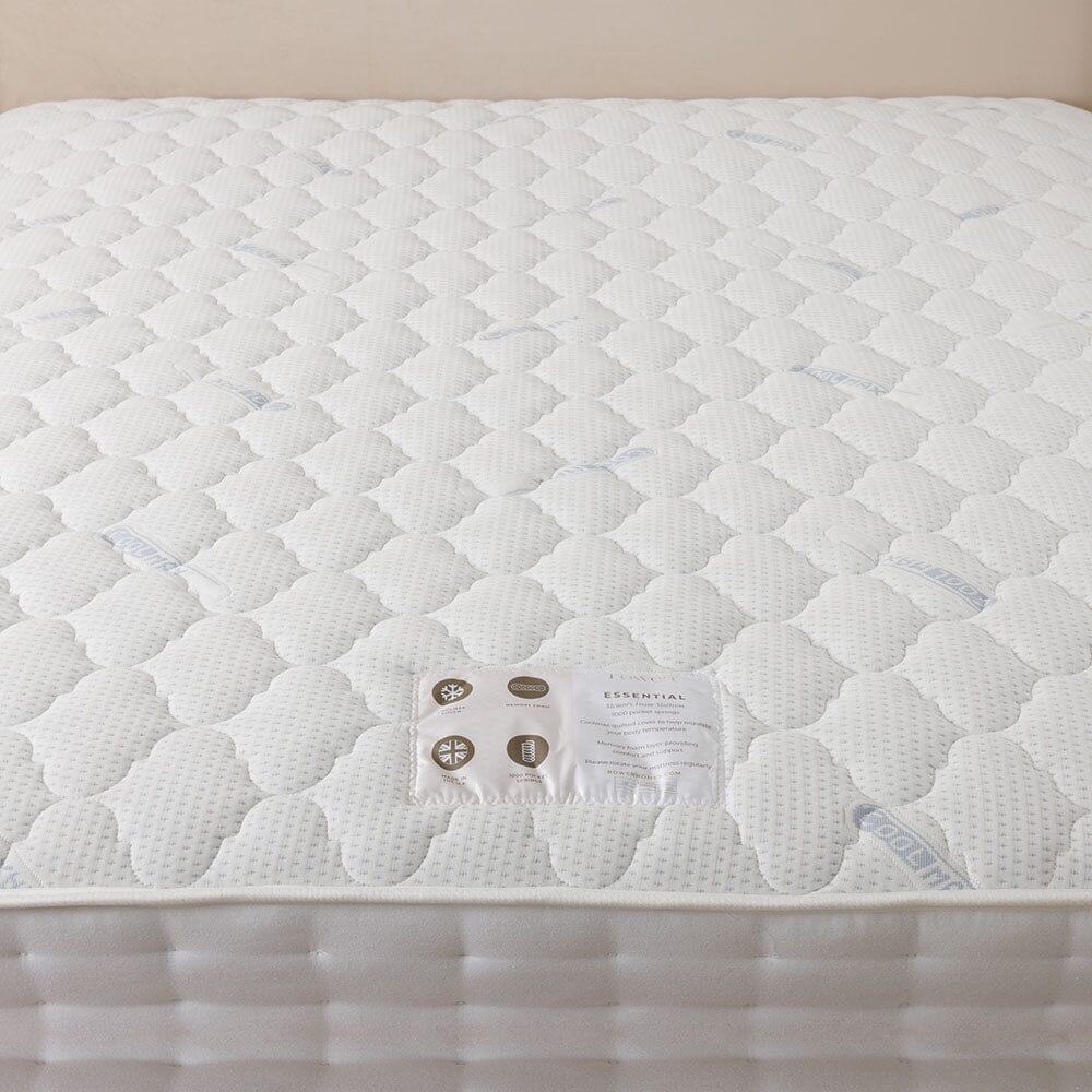 Essential 1000 Pocket Memory Foam Mattress Made to Order Bed 