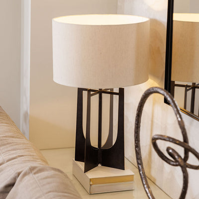 Evelyn Hammered Bronze Table Lamp Lighting 