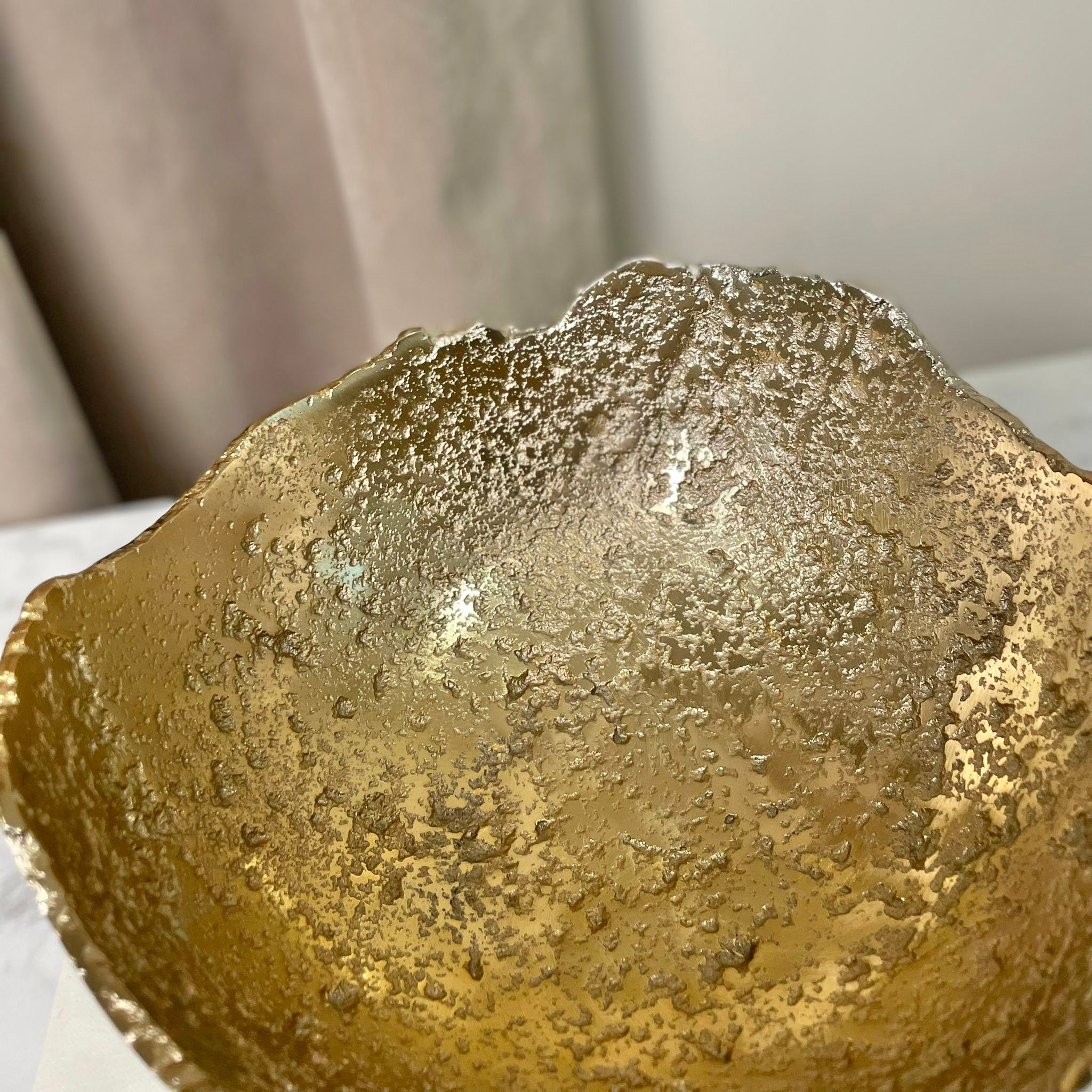 Forna Two Toned Gold Abstract Bowl Accessories 