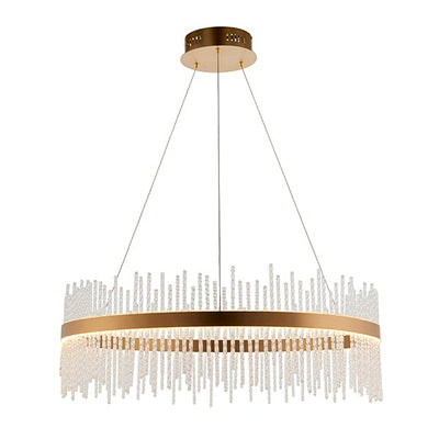 Gigi Glass Rod Gold Pendant Ceiling Light Lighting 