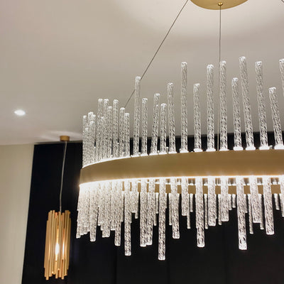 Gigi Glass Rod Gold Pendant Ceiling Light Lighting 