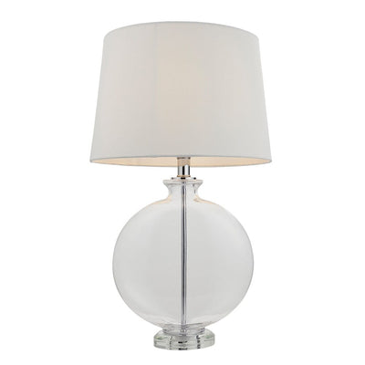 Hiero Glass & Silver Table Lamp Lighting 