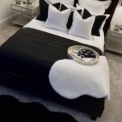 Hugo Black Quilted Bedspread Bedding 