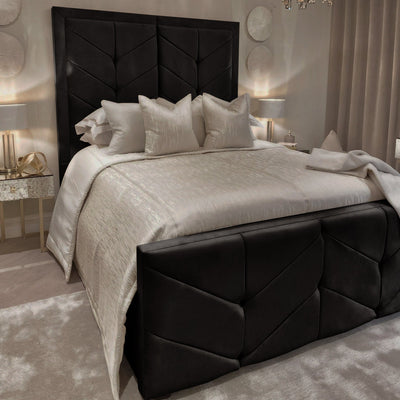 Jet Black Velvet Fabric Sample Sample 