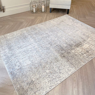 Kace Neutral & Grey Abstract Rug Rug 