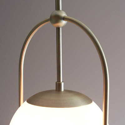 Kaia Gold Pendant Ceiling Light with Opal Glass Lighting 