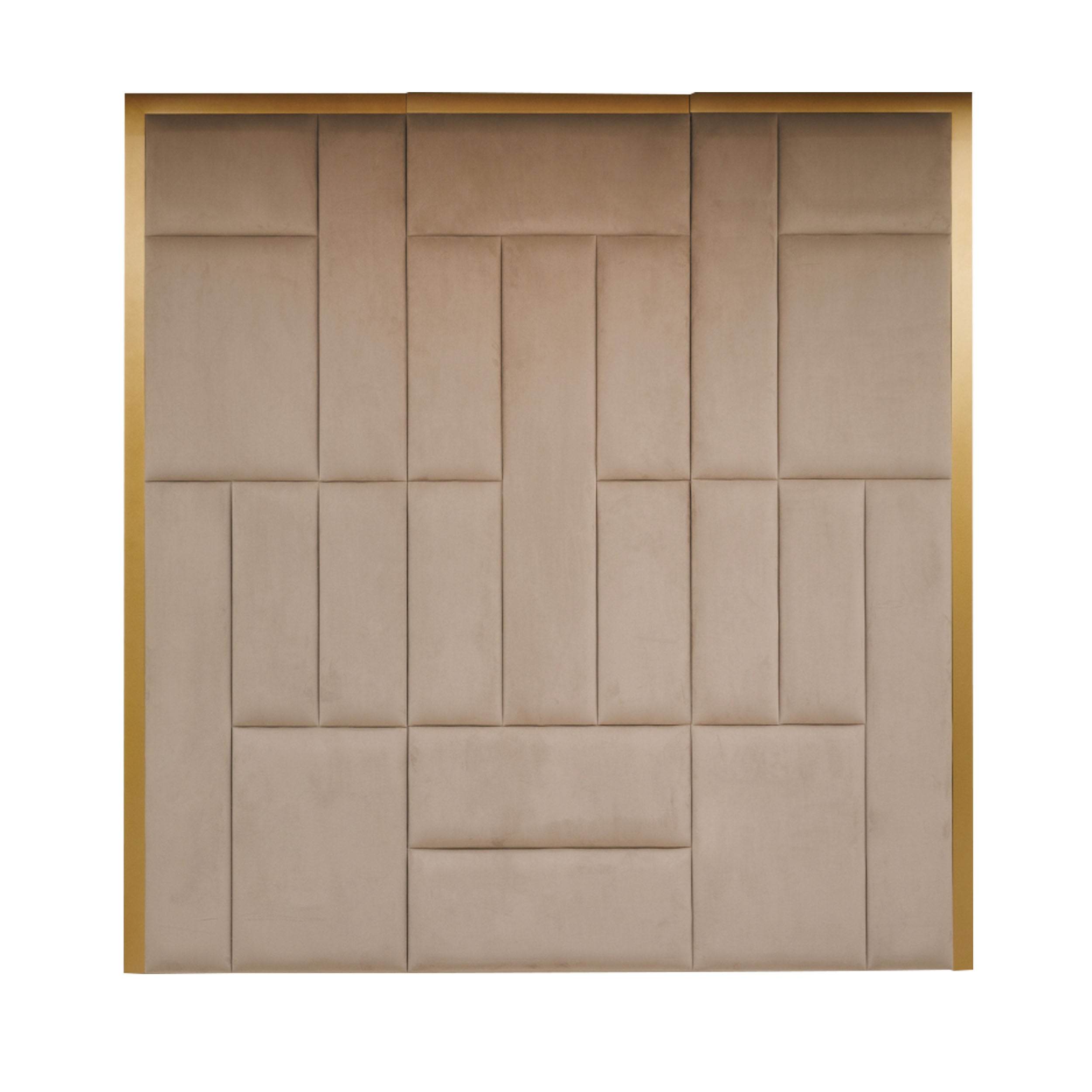 Kensington Mink & Gold Premium Abstract Headboard MTO Headboard 