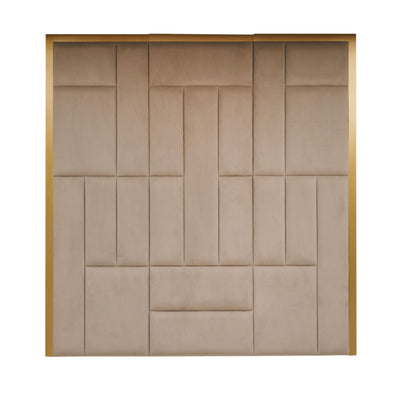 Kensington Mink & Gold Premium Abstract Headboard MTO Headboard 