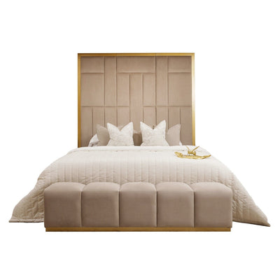 Kensington Mink & Gold Premium Abstract Headboard MTO Headboard 