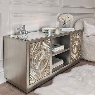 Leverette Silver Premium TV Unit Furniture 
