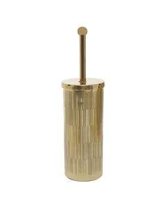 Lizzie Line Effect Gold Finish Toilet Brush Bathroom 