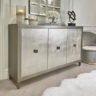 Lockett Premium Silver & Bronze 3 Door Sideboard Furniture 