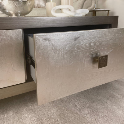 Lockett Premium Silver & Bronze Coffee Table Coffee Table 