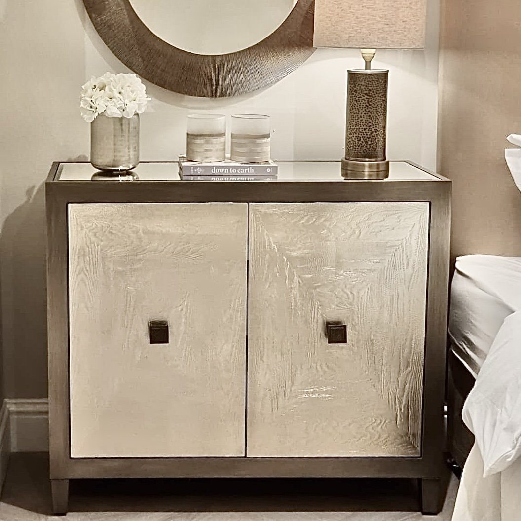 Lockett Silver & Bronze 2 Door Cabinet Furniture 