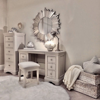 Louvre Taupe Wooden Dressing Table Furniture 