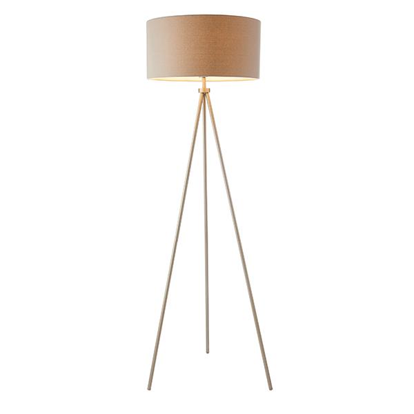 Marilla Nickel Tripod Floor Lamp Lighting 