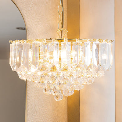 Nia Brass and Acrylic Pendant Lighting 
