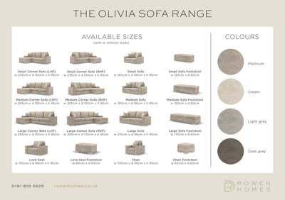 Olivia Cream Luxury Sofa Fabric Sample Sofa 