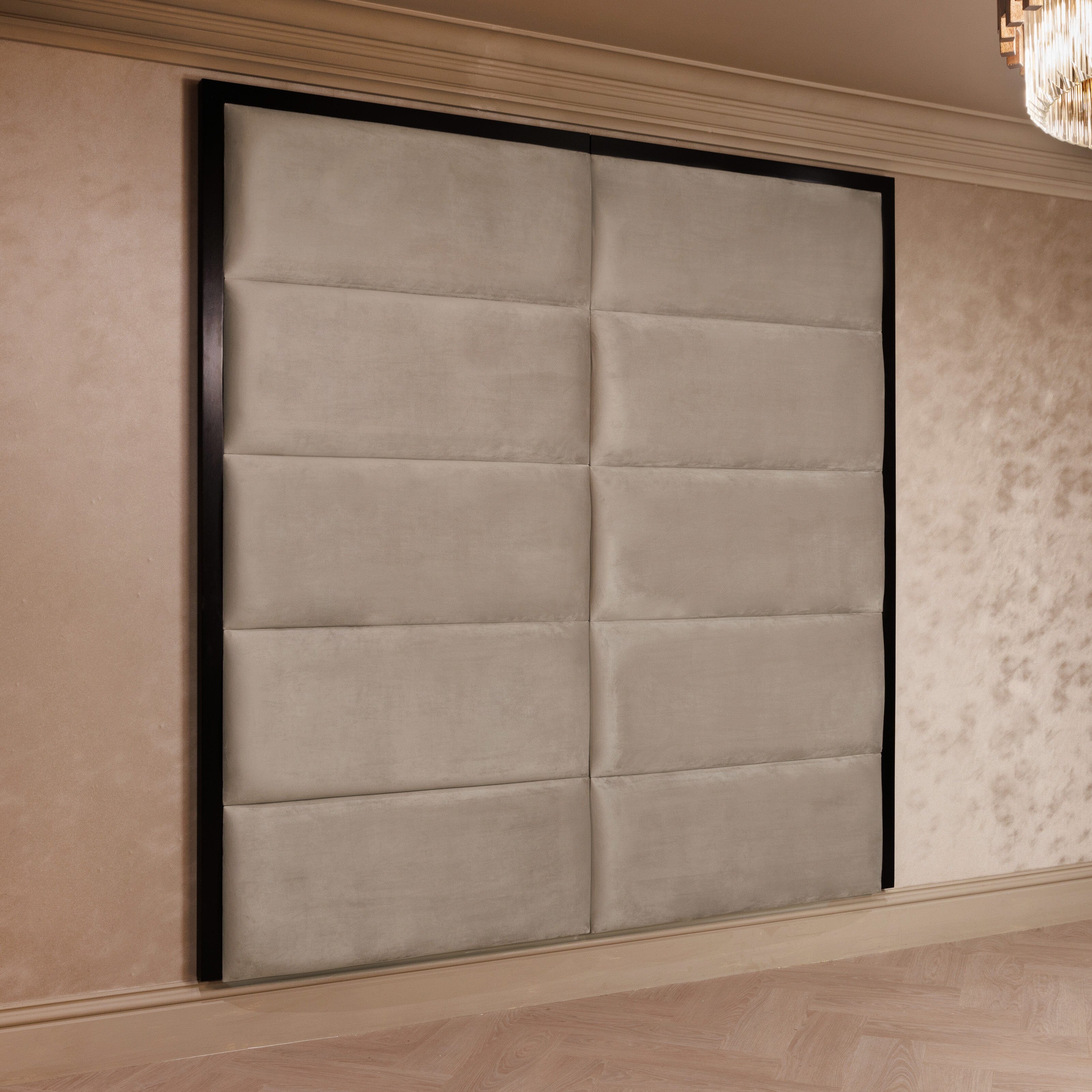 Praline Luxury Velvet Chocolate Box Headboard Made to Order Headboard 