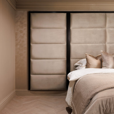 Praline Luxury Velvet Chocolate Box Headboard with Wings Made to Order Headboard 