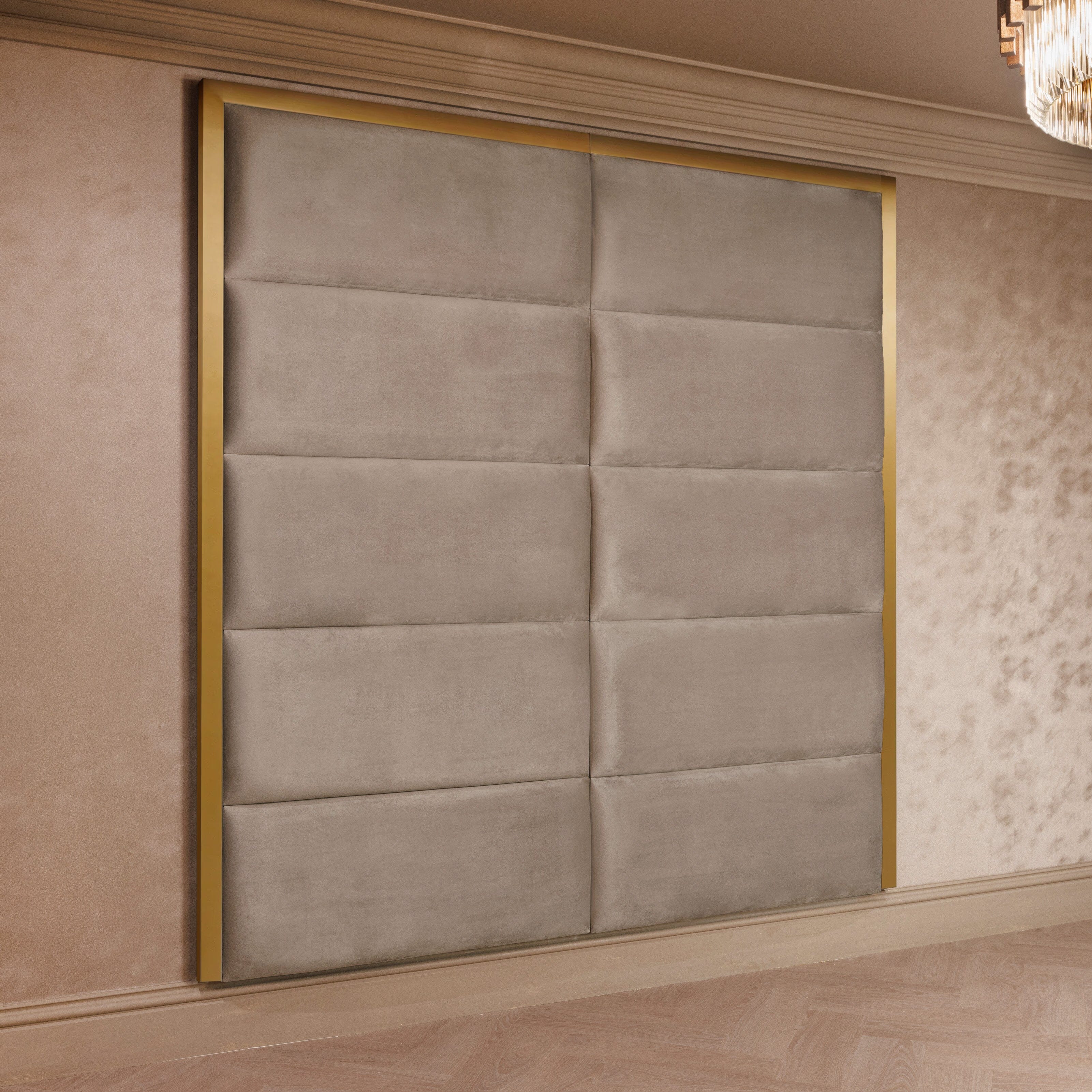 Praline Luxury Velvet & Gold Chocolate Box Headboard Made to Order Headboard 