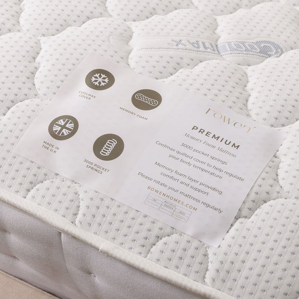 Premium 3000 Pocket Memory Foam Mattress Made to Order Bed 