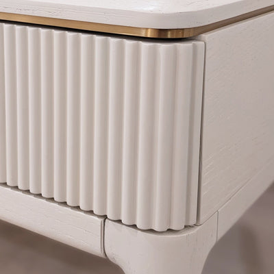 Putney Ivory & Gold Dressing Table Desk / Dressing Table 