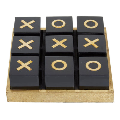 Rae Black & Gold Noughts & Crosses Set Accessories 