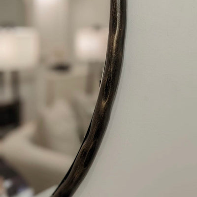 Raya Bronze Circular Mirror Mirror 