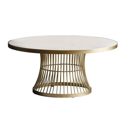 Rothbury Champagne & White Round Coffee Table Coffee Table 
