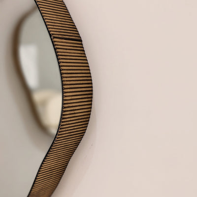 Valore Large Bronze Abstract Wall Mirror Mirror 