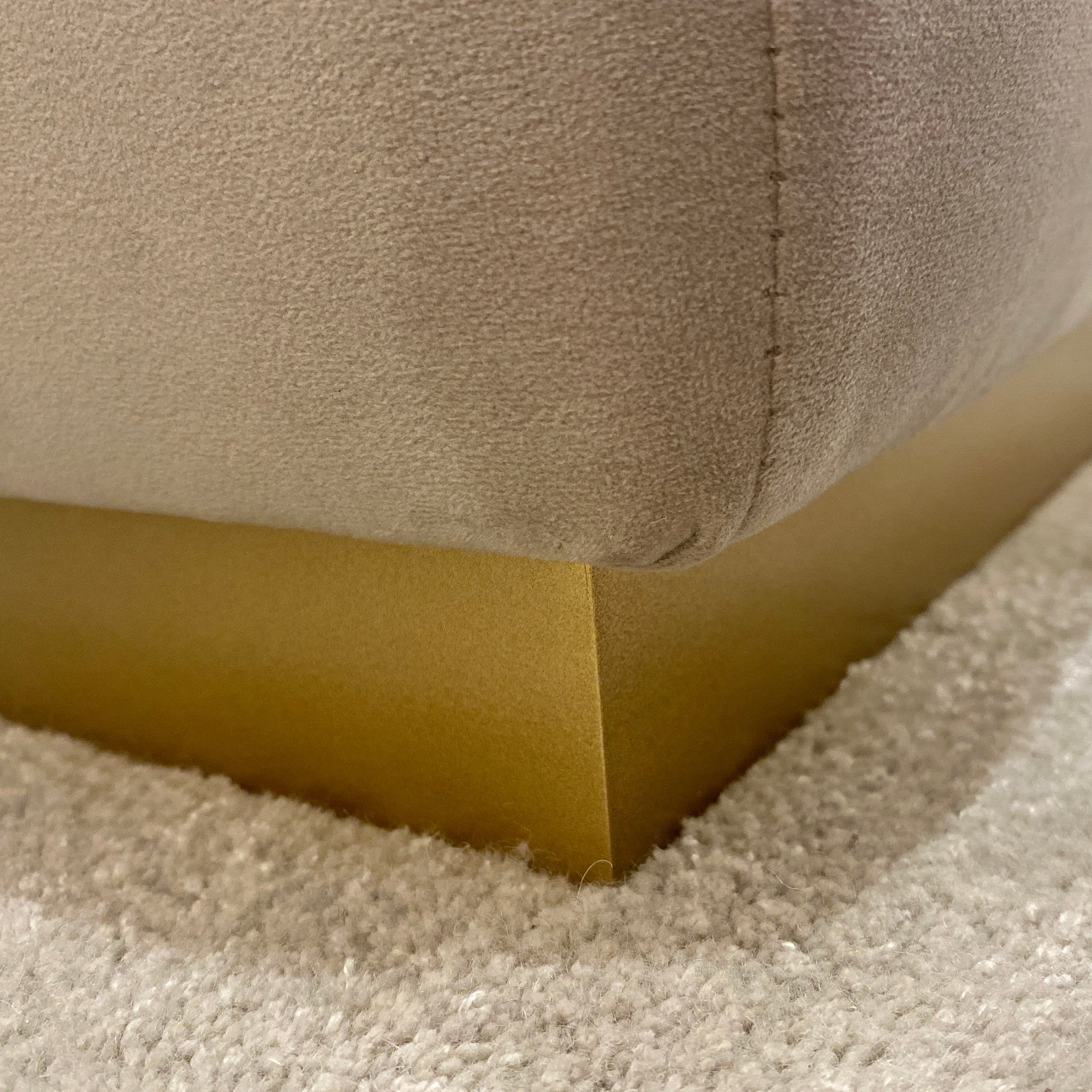 Venus Mink & Gold Premium Upholstered Bench Furniture 