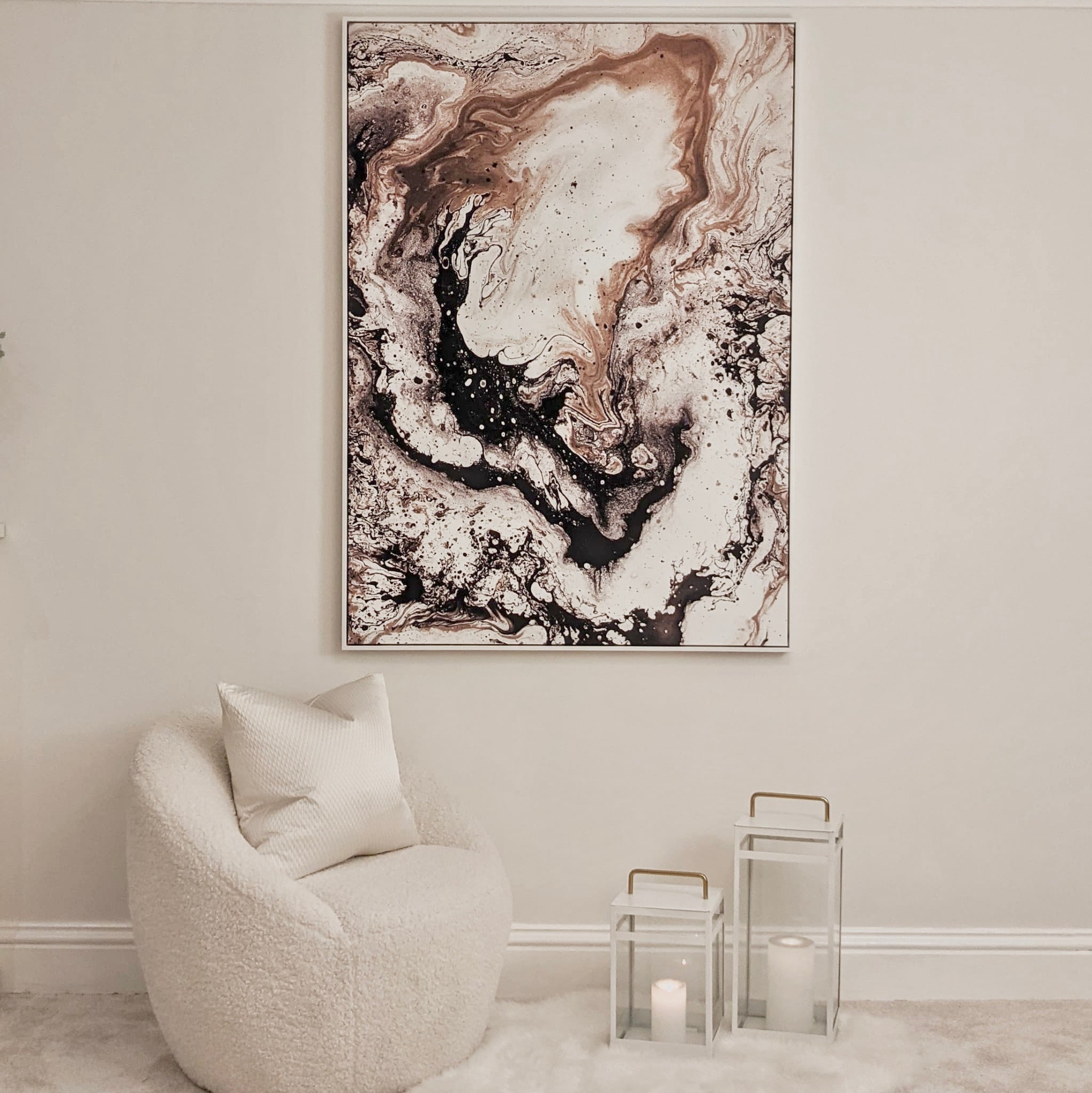 Vera Large Natural Abstract Wall Art Art 