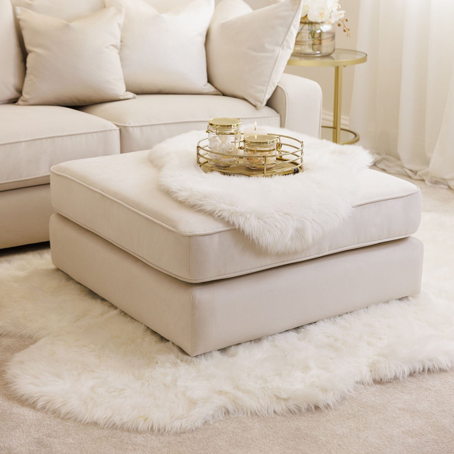 Victoria Cream Sofa Range MTO Sofa 
