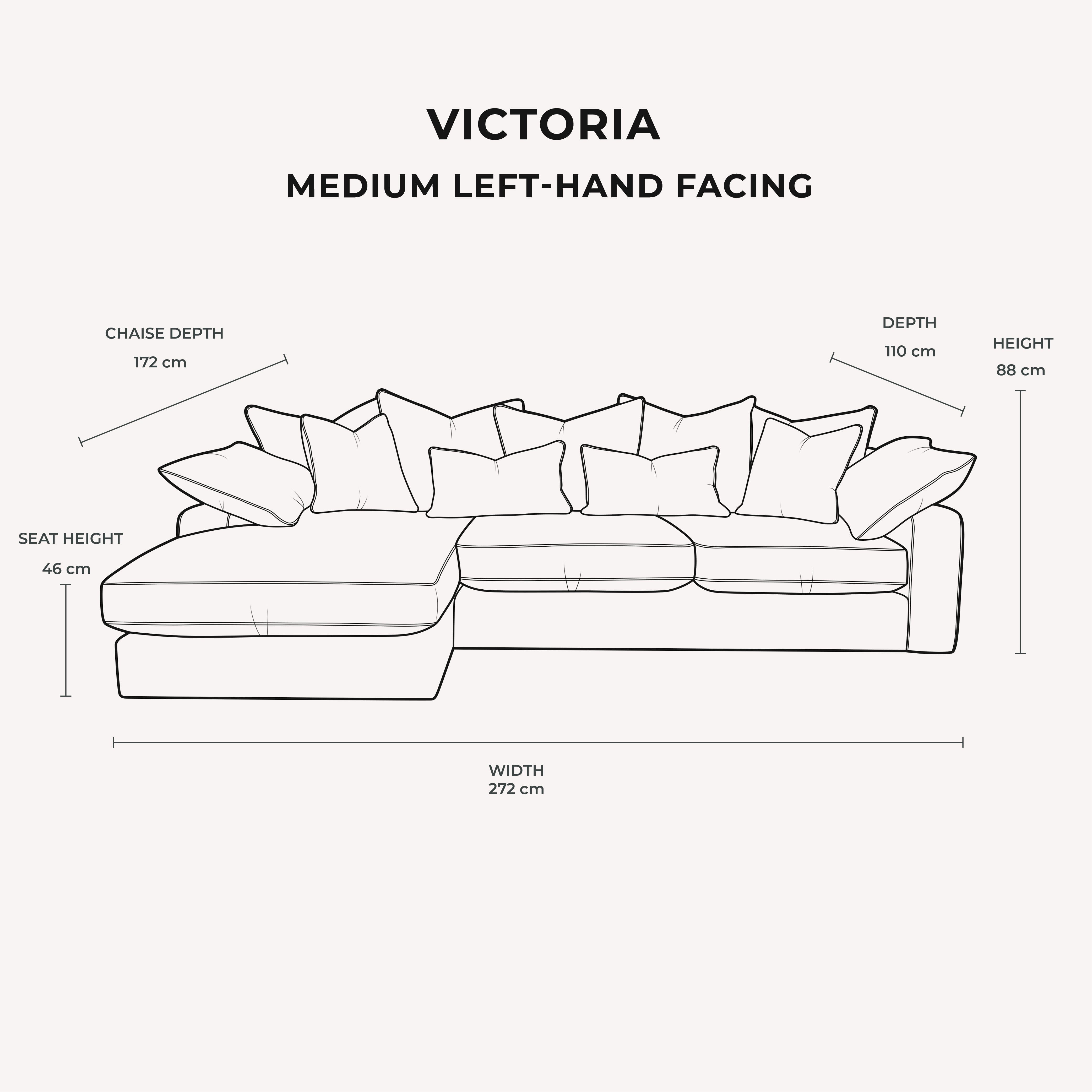 Victoria Mink Velvet Pillow Back Sofa Range MTO Sofa 