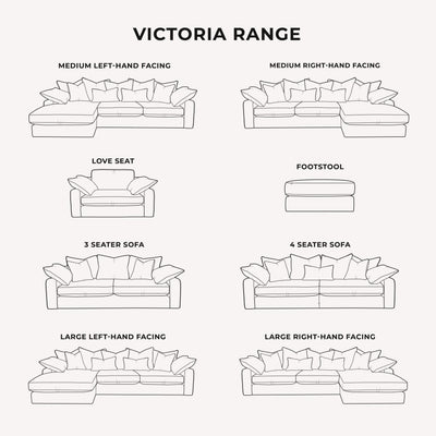 Victoria Mink Velvet Pillow Back Sofa Range MTO Sofa 