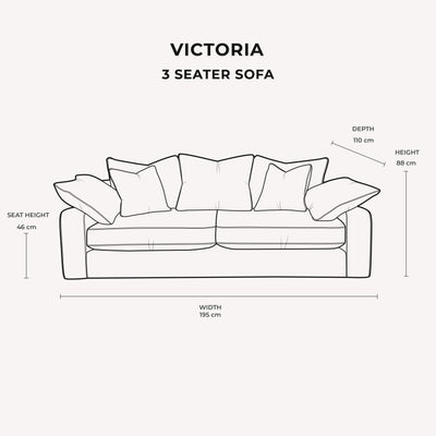 Victoria Mink Velvet Pillow Back Sofa Range MTO Sofa 