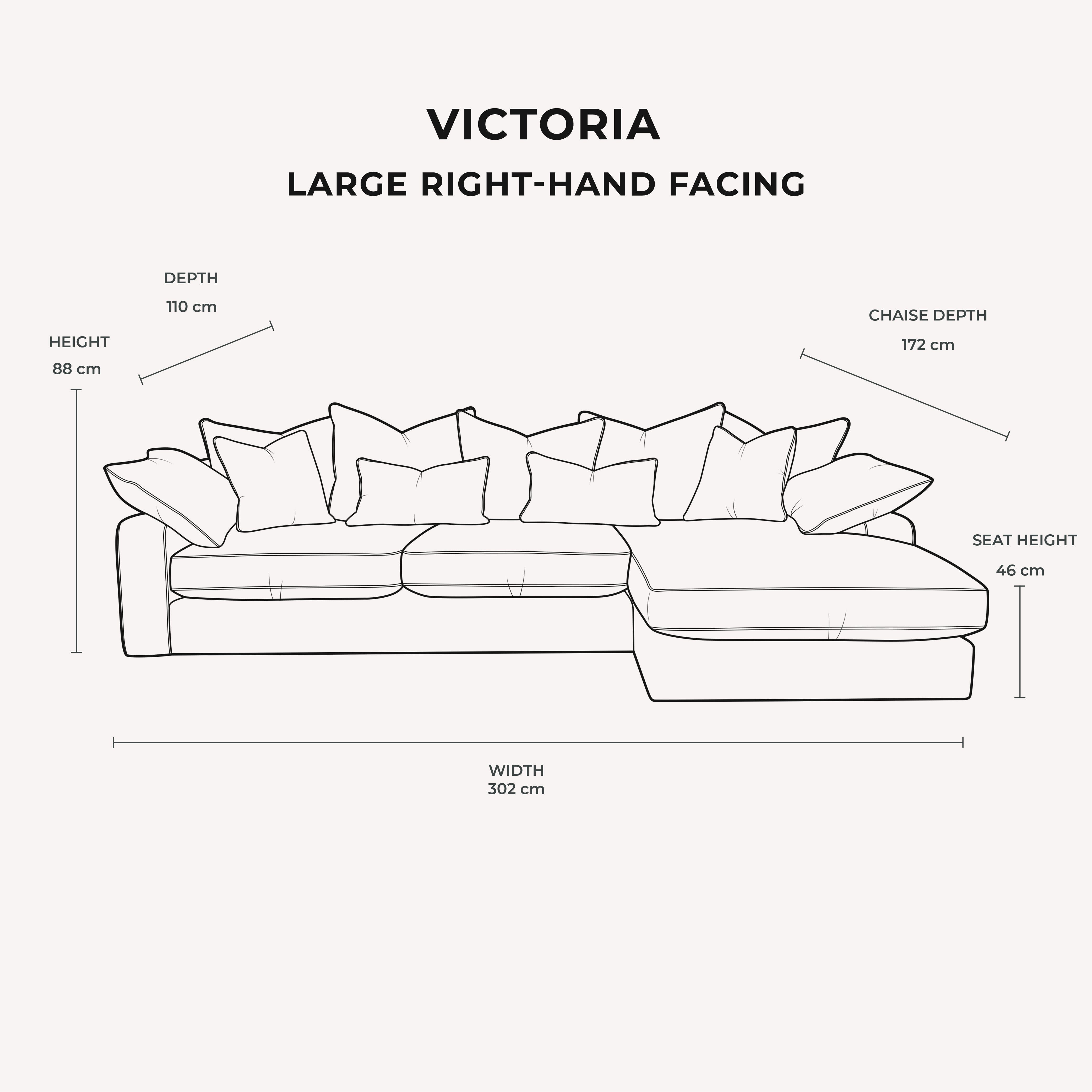 Victoria Mink Velvet Pillow Back Sofa Range MTO Sofa 