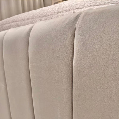Zana Vanilla Luxury Panelled Bed Bed 